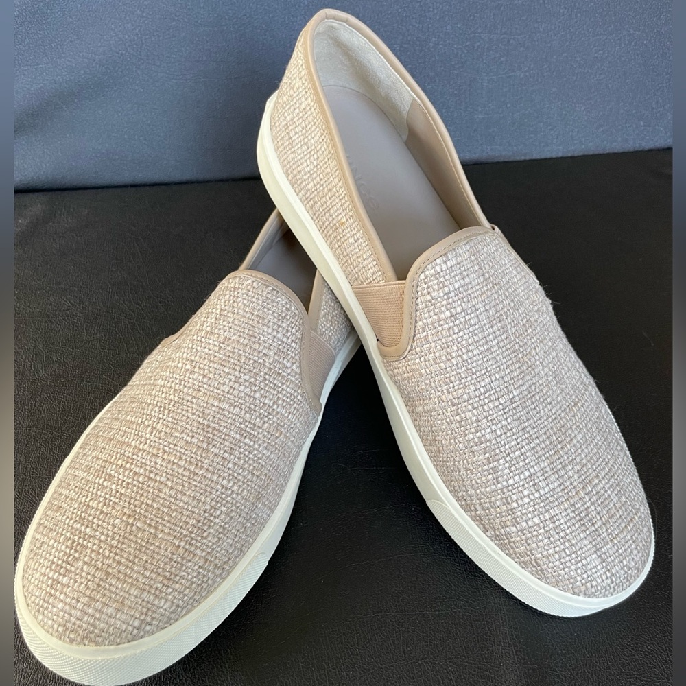 Vince Preston Women’s Slip on Sneaker 8.5 Ecru/Natural